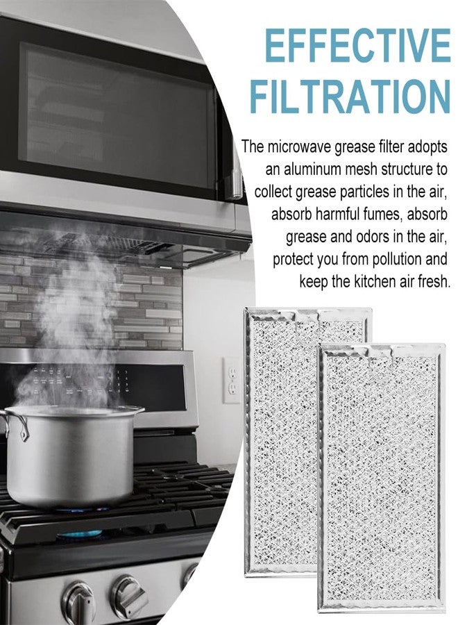 QWLWBU 2Pack Microwave Grease Filter,Microwave Filter Replacement for LG Microwave LMV1683ST,LMV2031ST,LMV2031BD,LMHM2237ST,LMH2235ST,LMV1831ST, LMV1762ST,LMHM2017ST,LMH2016ST,LMV1680ST,Oven Grease Filter - Image 4